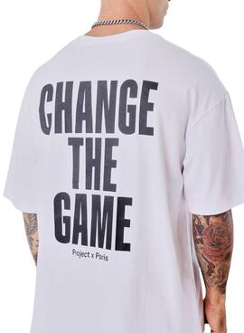 T-shirt Project x Paris boxy Essentials blanc pour homme