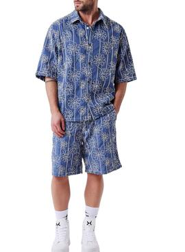 Shorts Project x Paris Candide Idylle fleurs bleues pour homme