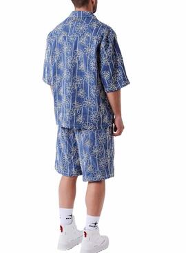 Shorts Project x Paris Candide Idylle fleurs bleues pour homme