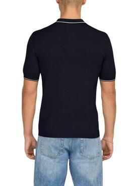 Renvoie-moi seulement la traduction en français de ceci : Polo Only and Sons Wyler marine pour homme