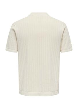 Polo Only and Sons Moon beige pour homme