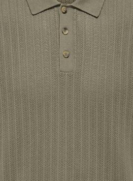 Polo Only and Sons Moon vert pour homme