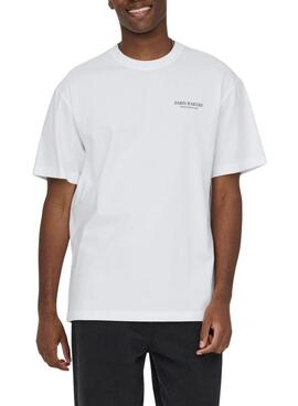 T-shirt Only and Sons Fred Bakery blanc pour homme