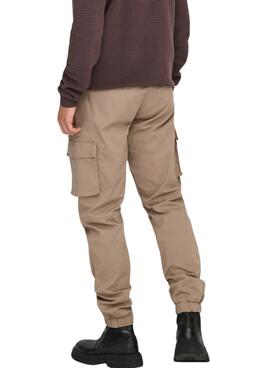 Pantalon Only and Sons Cam cargo beige pour homme