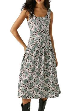 Robe Pepe Jeans Chelsea verte pour femme