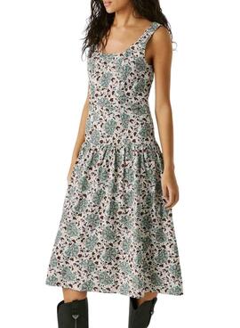 Robe Pepe Jeans Chelsea verte pour femme