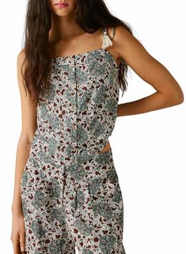 Haut Pepe Jeans Agnes vert pour femme