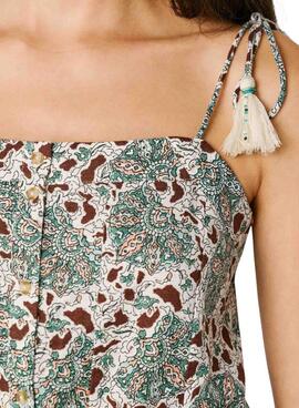 Haut Pepe Jeans Agnes vert pour femme