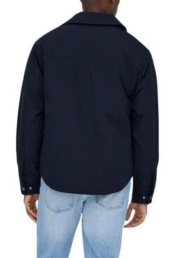 Chemise matelassée marine pour homme Only and Sons David