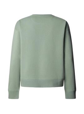 Sweatshirt Pepe Jeans Maty vert pour femme