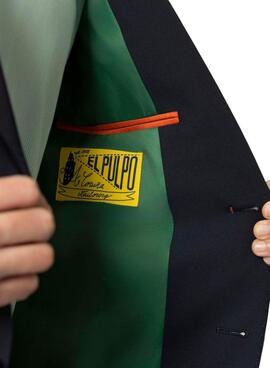 Veste El Pulpo, costume confort bleu marine pour homme