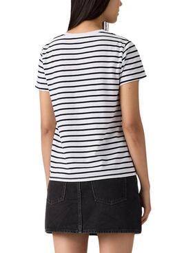 T-shirt Levi's Emily à rayures bleues pour femme