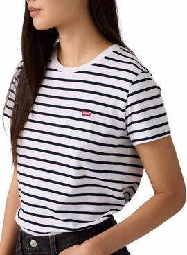 T-shirt Levi's Emily à rayures bleues pour femme