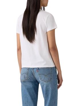 T-shirt Levi's Perfect logo floral blanc pour femme