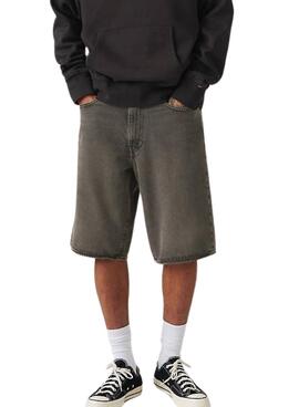 Shorts en denim Levis 478 Baggy negro para hombre