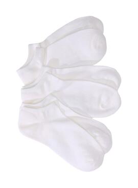 Chaussettes Vans Classic Kick 3 paires blanches pour femme et homme