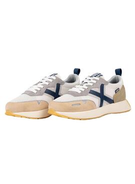 Baskets Munich Xemine 97 blanc et bleu pour homme