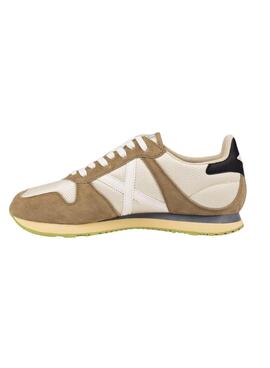 Chaussures Munich Massana Classic blanc et camel pour homme.