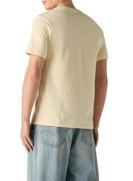 T-shirt Levi's Original jaune pour homme.