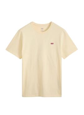 T-shirt Levi's Original jaune pour homme.