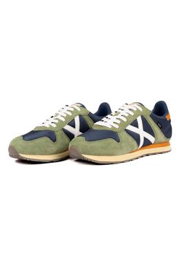 Chaussures Munich Massana Classic vert et marine pour homme