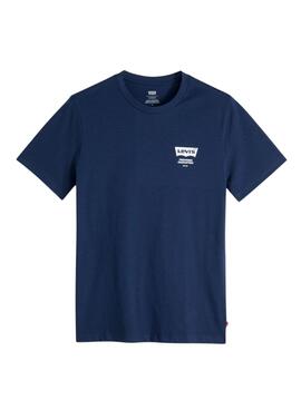 T-shirt Levi's Pizza bleue marine pour homme
