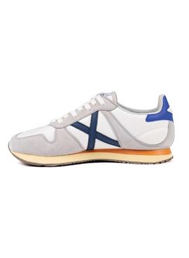 Baskets Munich Massana Classic blanc et bleu pour homme