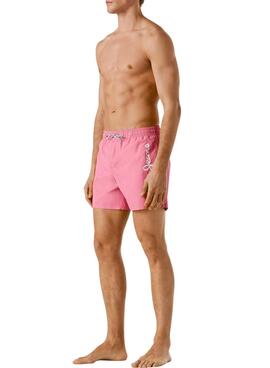 Maillot de bain Pepe Jeans Logo rose pour homme