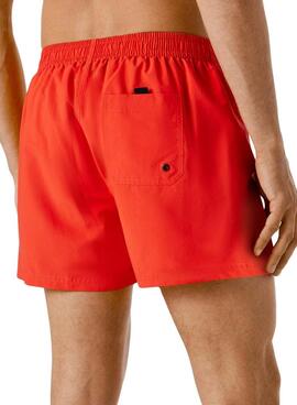 Maillot de bain Pepe Jeans Solid rouge pour homme