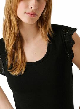 T-shirt Pepe Jeans Mireya noir pour femme