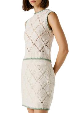 Haut Pepe Jeans Kaira blanc pour femme