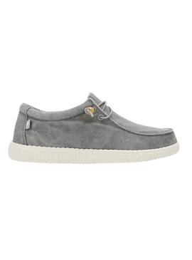 Chaussures Walkin Pitas Wallabi lavées gris pour hommes