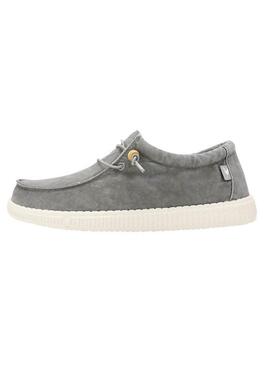 Chaussures Walkin Pitas Wallabi lavées gris pour hommes