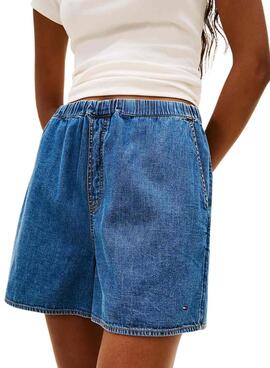 Shorts Tommy Jeans Chambray pour femme