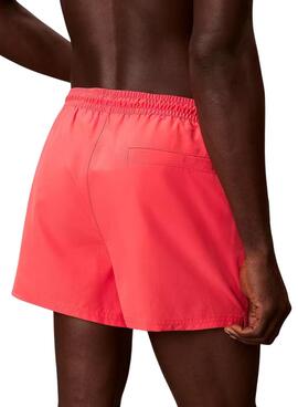 Maillot de bain Calvin Klein Jeans corail pour homme