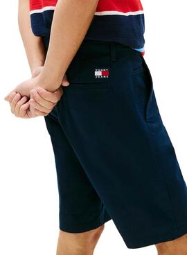 Bermudes Tommy Jeans Scanton bleu marine pour homme