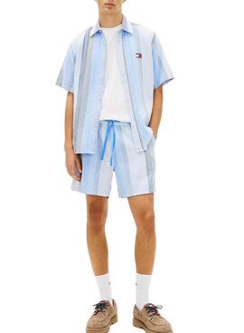 Bermudes à rayures Tommy Jeans bleu pour homme