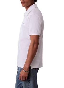 Polo Calvin Klein Jeans Monogram blanc pour homme