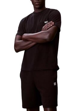 Badge noir des Bermudes Calvin Klein Jeans pour homme