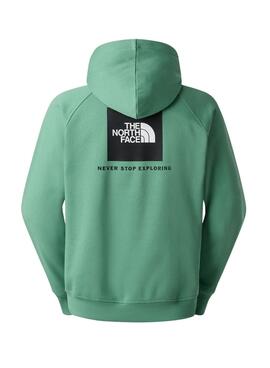 Sweat à capuche The North Face Ranglan Box vert pour homme