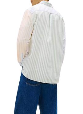 Chemise Tommy Jeans Fun Stripe multicolore pour homme