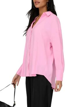 Chemise rose Only Zazima pour femme
