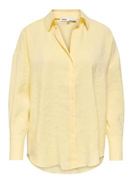 Chemise Only Zazima jaune pour femme