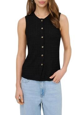 Gilet structuré noir Only Ilse pour femme