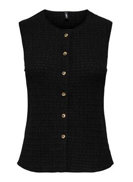 Gilet structuré noir Only Ilse pour femme