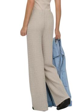 Pantalon Only Ilse beige pour femme.