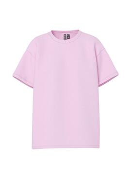 T-shirt Pieces Alfi Positive rose pour femme