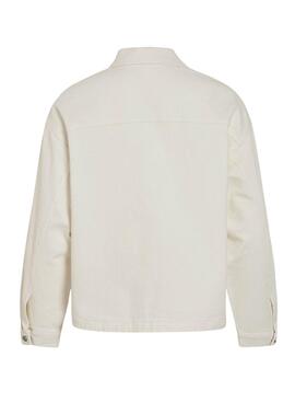Veste en jean Vila Jaf blanche pour femme