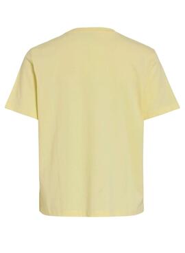 T-shirt Vila Sybil jaune pour femme