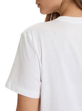 T-shirt Calvin Klein Jeans Classic Boxed Monogram blanc pour femme